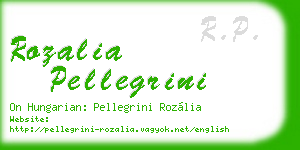 rozalia pellegrini business card